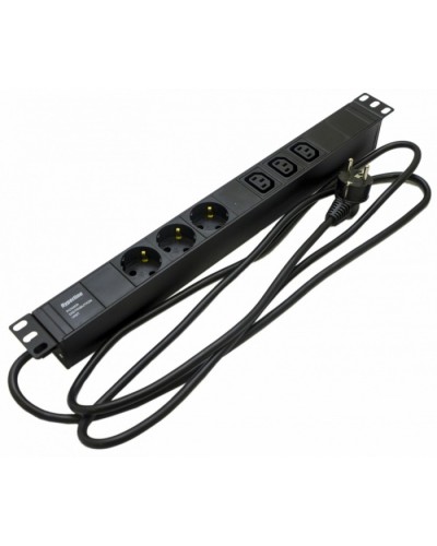 Блок розеток Hyperline SHE19-3SH-3IEC-2.5EU в Севастополе Блоки розеток Pintop.ru