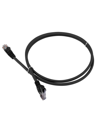 Патч-корд LANMASTER LSZH UTP кат.5e, 0.3 м, черный LANMASTER LAN-PC45/U5E-0.3-BK в Севастополе Патчкорды (медные) Pintop.ru